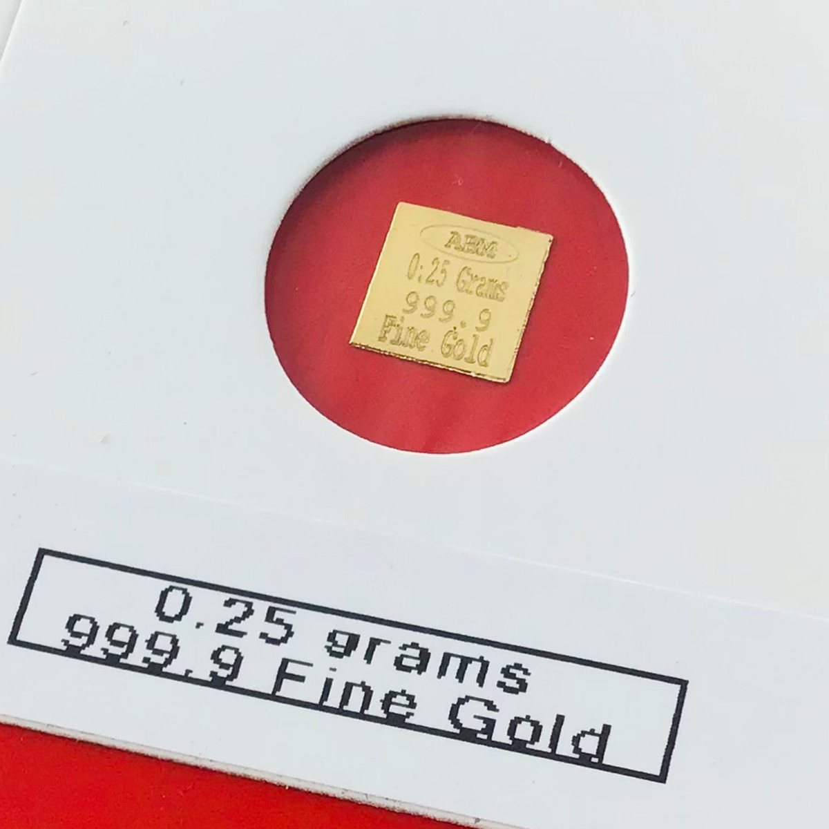 1 Gram 999.9 Fine Solid Gold CombiBar ABC Minted Bullion Investment Ingot Bar