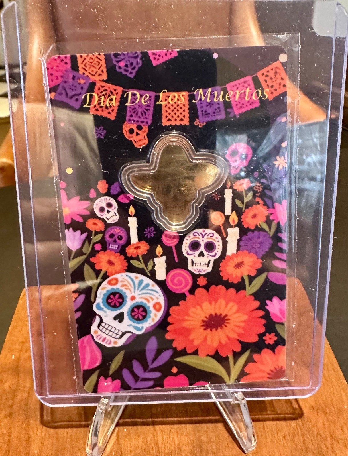 Lot of 10 • 2026 Liberia Dia De Los Muertos Gold 1/1000 oz Cards • SN 3441-3450