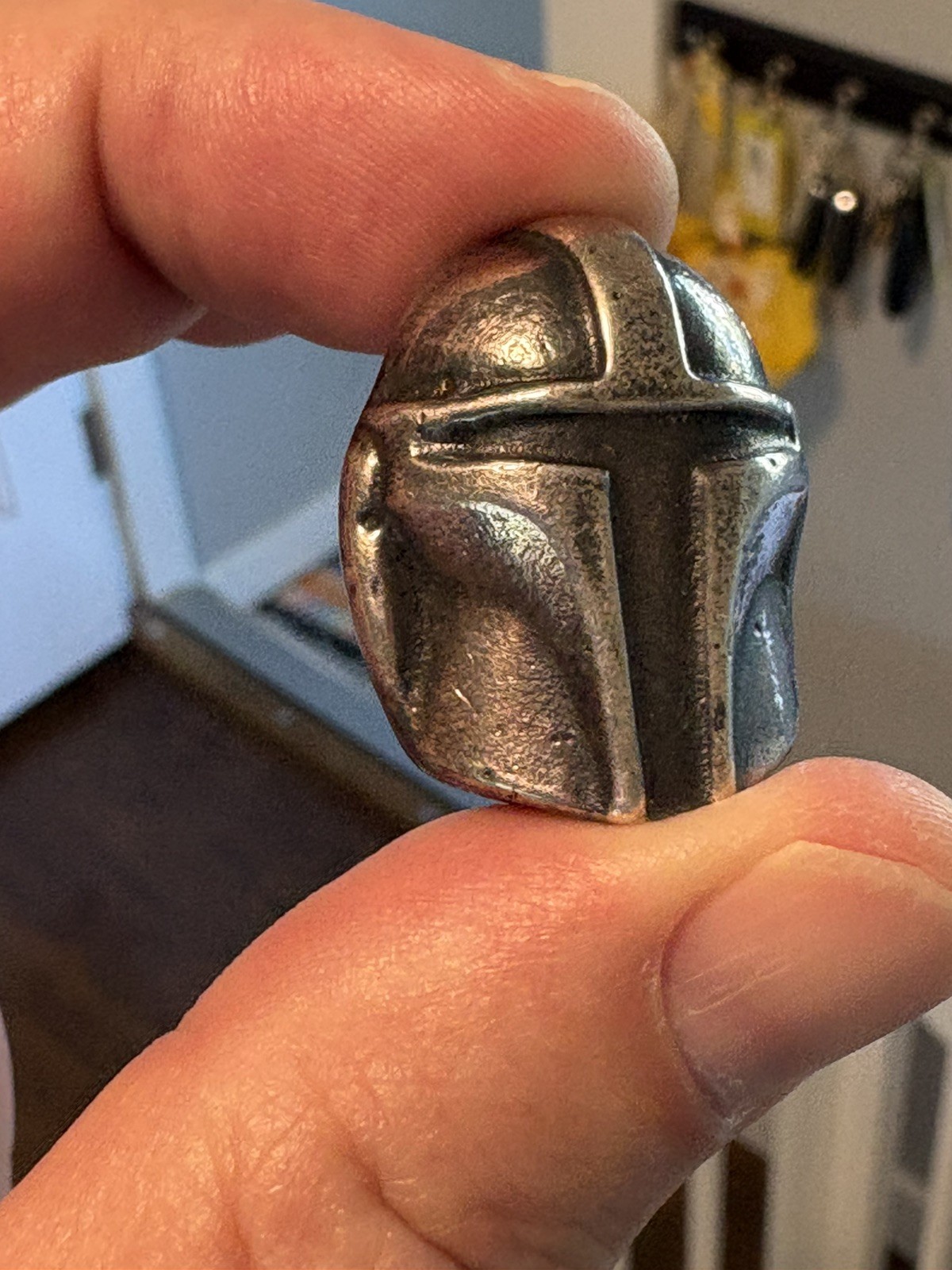999 Fine Silver Star Wars Mandalorian Mask Rare Hand Poured Serial #001 COA