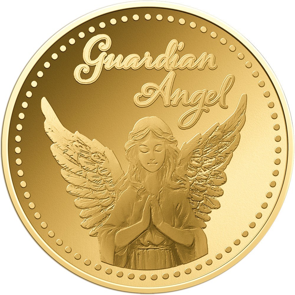 GUARDIAN ANGEL I 1/1000 Oz .999 Gold in Coin card 2023