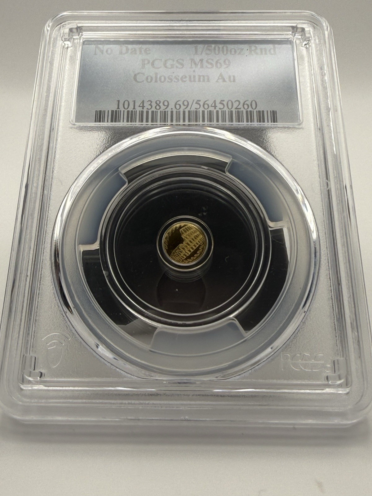 1/500 Oz Gold Round MS 69 Colosseum Au PCGS .9999