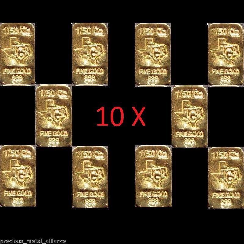 GOLD 2/10 TROY OUNCE OZ 24K PURE SOLID PREMIUM BULLION BAR 9999 FINE INGOT LOT