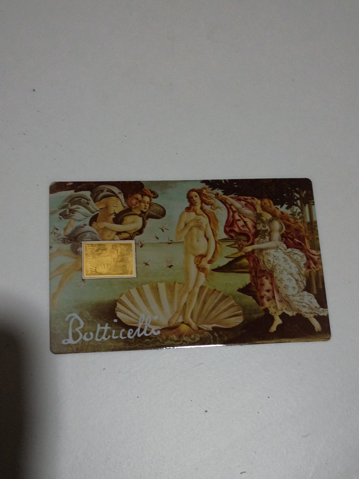 Chad BIRTH OF VENUS Botticelli 1/1000 Oz .999 Gold Coin in card 2023 50k Mintage