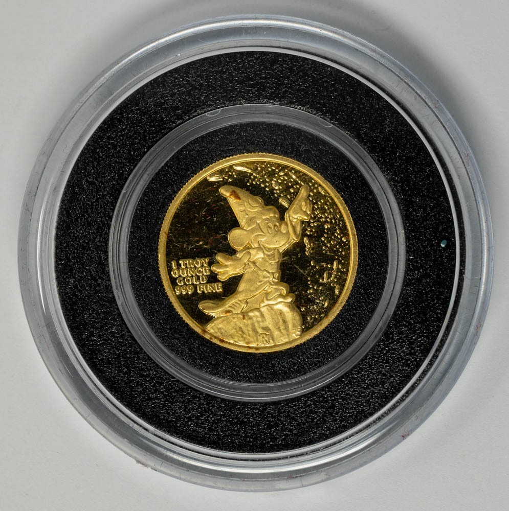 1987 Walt Disney Sorcerer’s Apprentice 1oz .999 Gold 951188-2