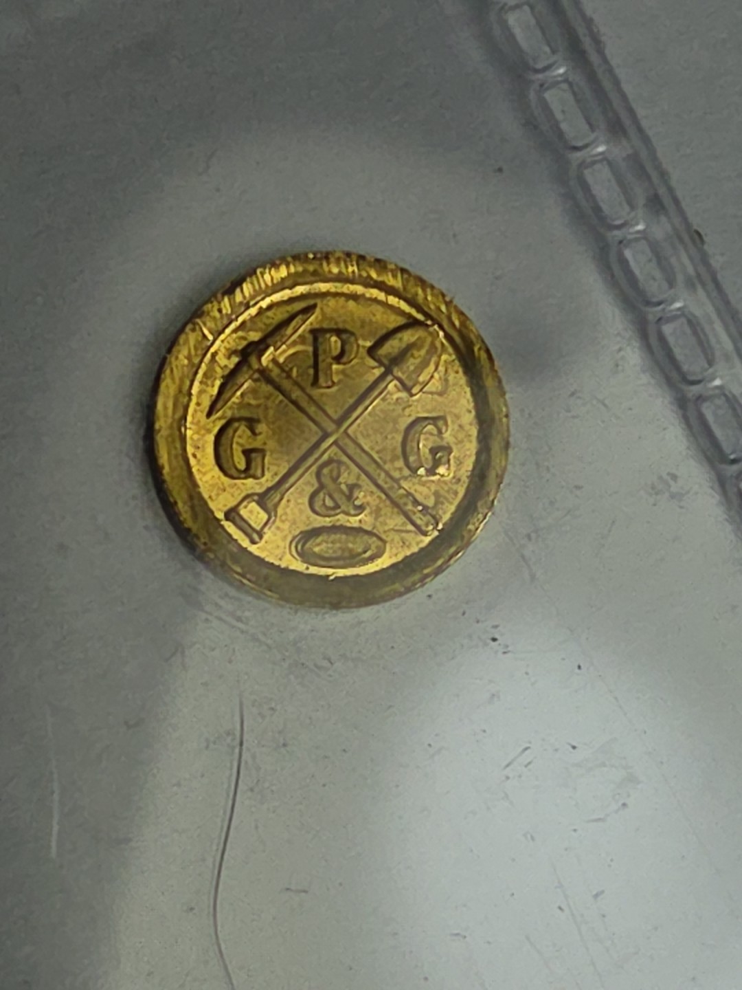 (2) 0.5 Gram PG & G 1/2 Gram .9999 Pure Gold Mini Rounds #652