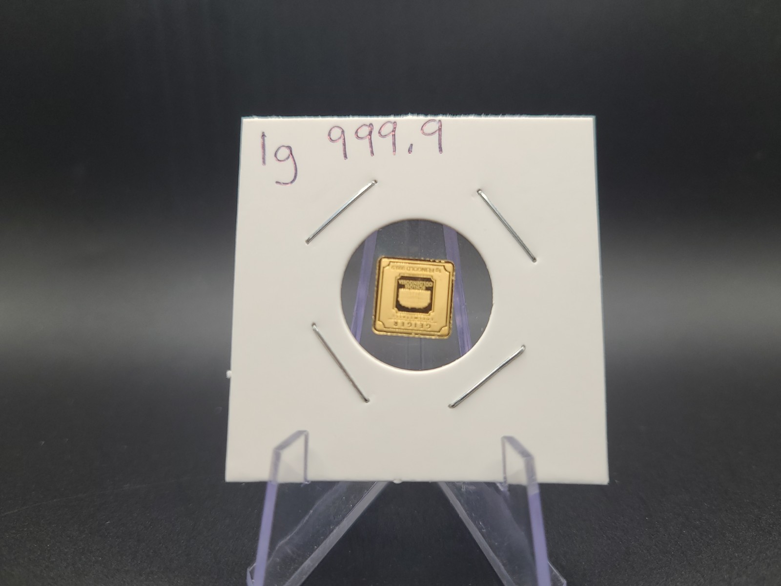 1g 999.9 Gold Geiger Bar