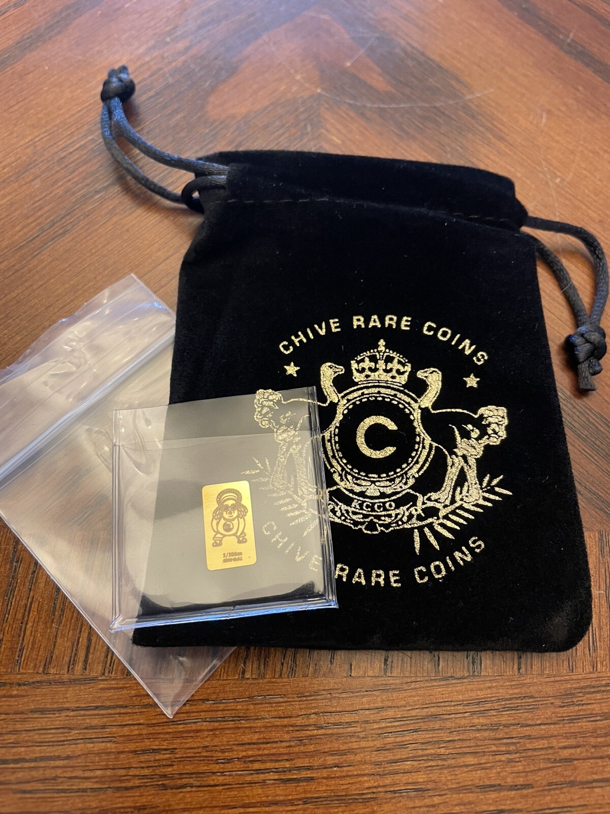 The CHIVE | APRIL GOLDEN FARLEY GAME PIECE | 1/100th Oz Gold Bar | SOLD OUT