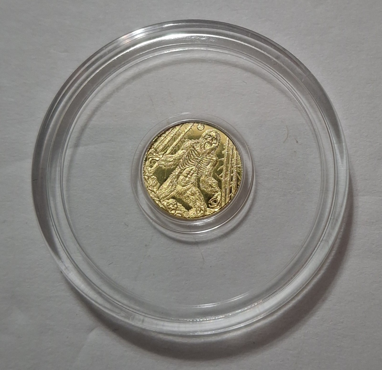 1/200th oz Gold Round Zombie Bigfoot Whatnot Pyromanjim Limited Edition Capsule