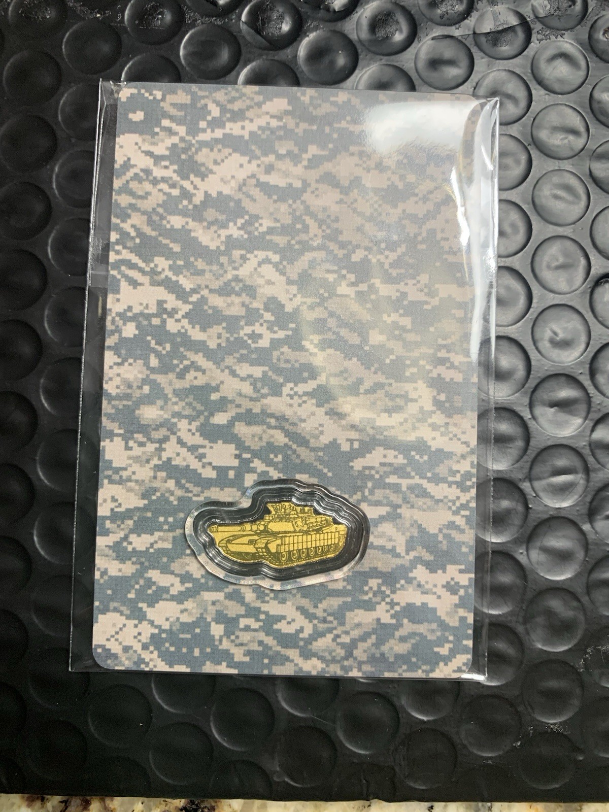 U.S. Army Tank Shaped 1/1000 oz Gold Coin in Card & Capsule