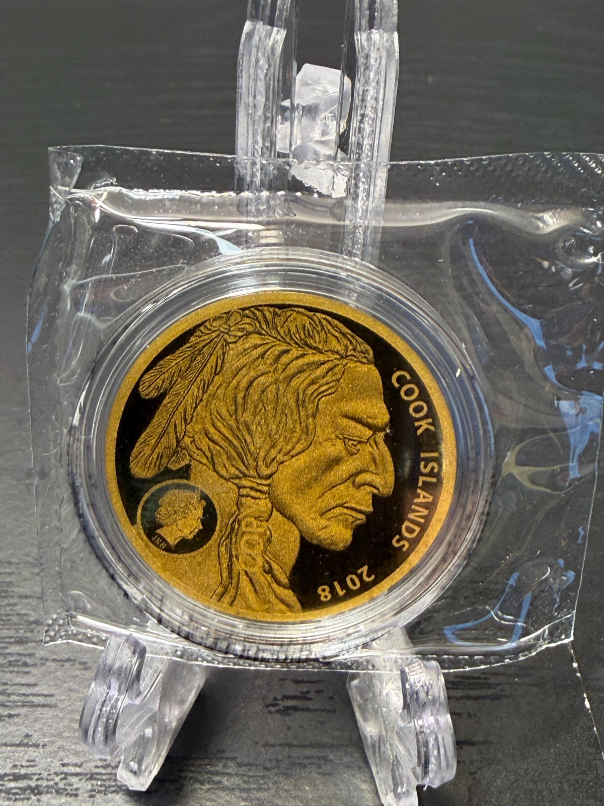 2018 Buffalo $5 Coin Tribute – Cook Islands Legal Tender – 200 mg – .9999 Fine
