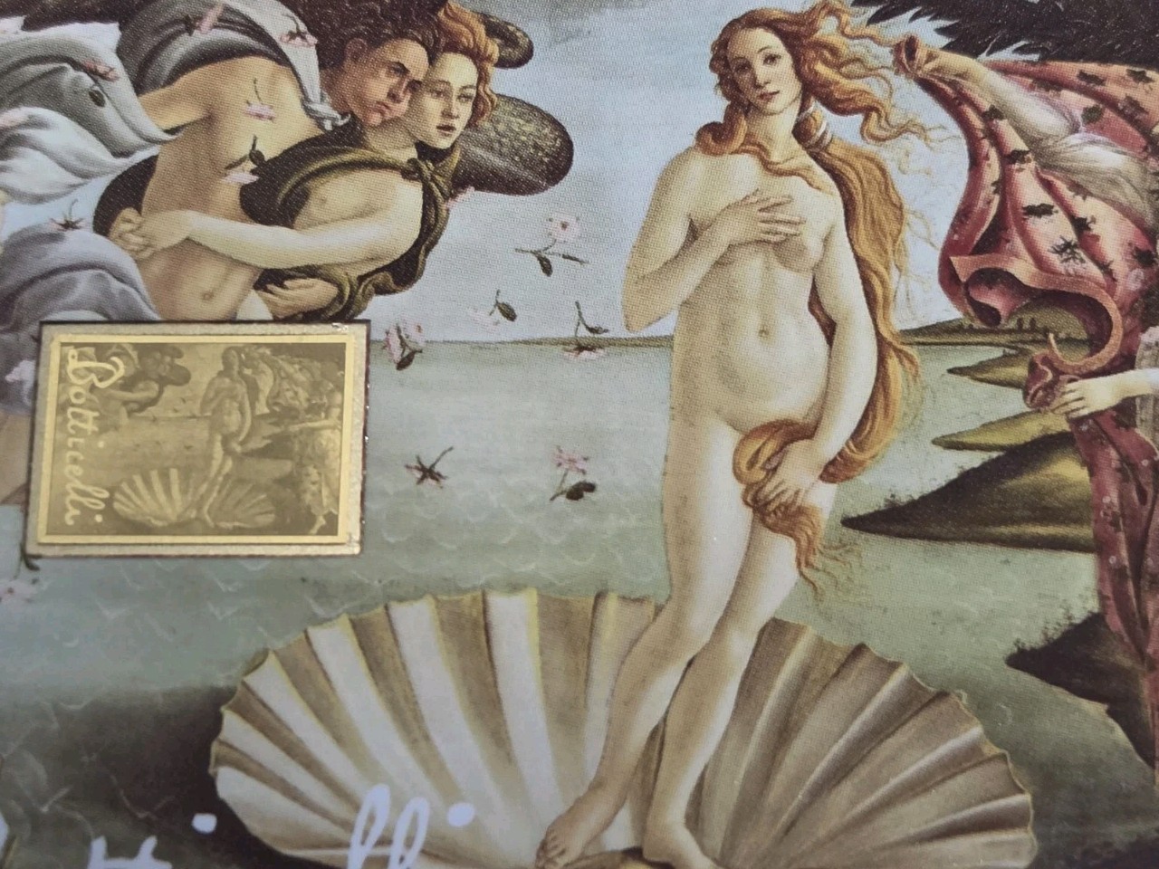 BOTTICELLI Birth Of Venus 999 GOLD 1/1000 oz Republic of Chad Coin
