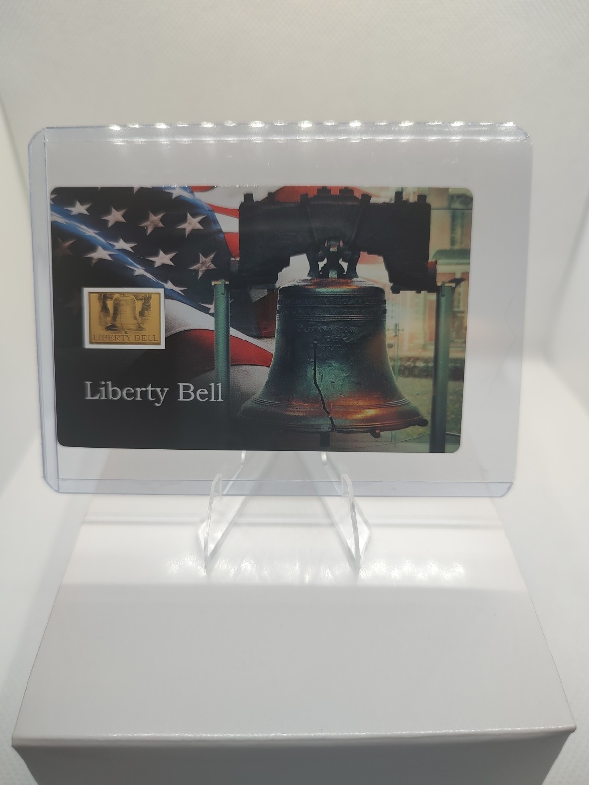 Very Rare; Liberty Bell 1/1000 oz .999 fine Gold Coin/Card; Only 25000 Minted