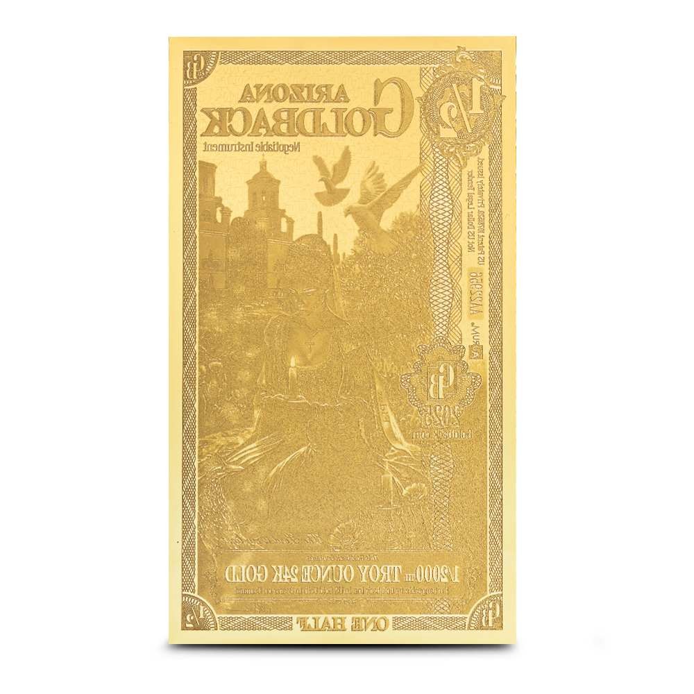 1/2 Arizona Goldback Gold Note (100 Pack, New)
