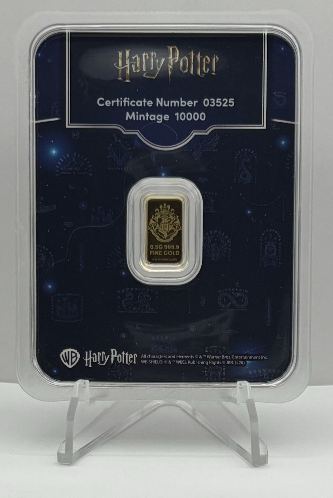 2026 PAMP Suisse Harry Potter 25th Anniversary 0.5g Gold Bar in TEP