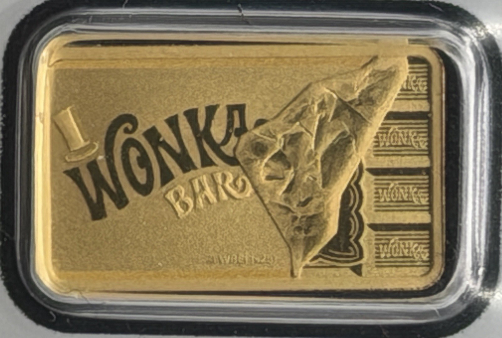 PAMP Suisse Willy Wonka Bar 1g Gold Bar 999.9 Fine Gold Limited Mintage 5000-#95