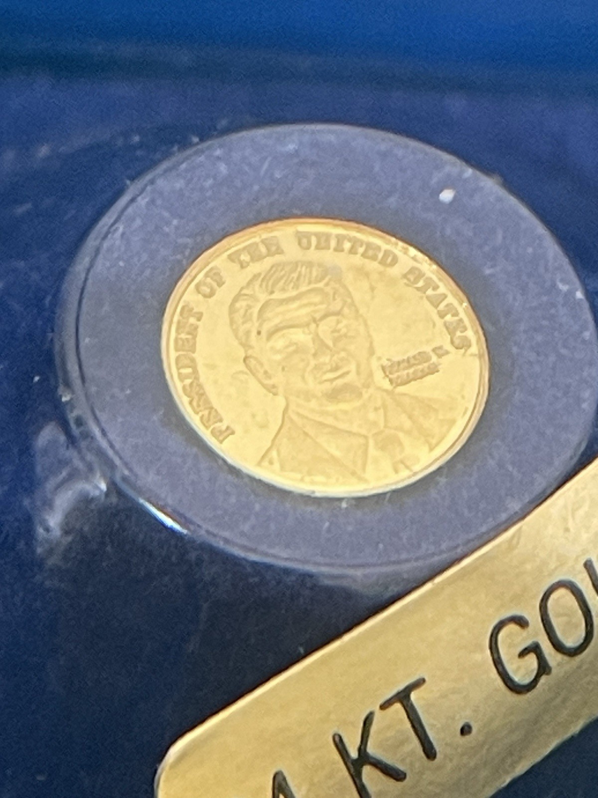 Ronald Reagan Solid Gold 24k Pure .999 Presidential Inaugural Coin