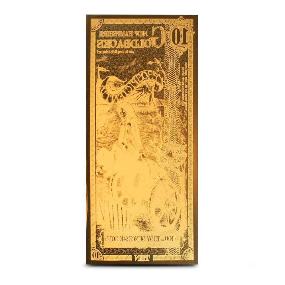 10 New Hampshire Goldback Gold Note (New)