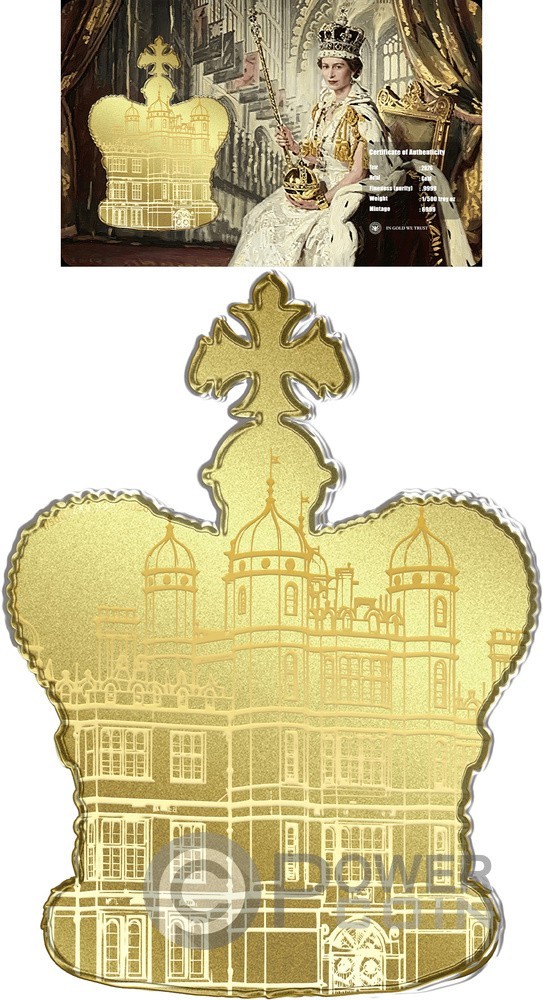 ST. EDWARD’S CROWN Shaped 1/500 Oz Gold Medal 2026