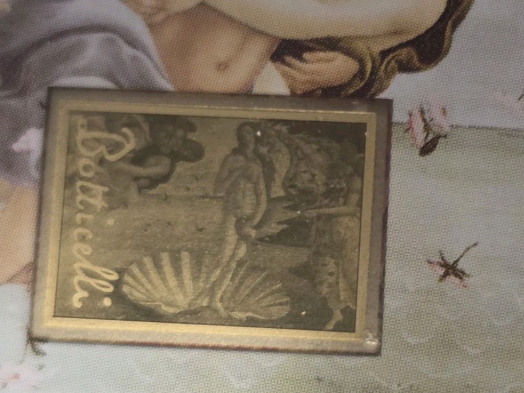 BOTTICELLI Birth Of Venus 999 GOLD 1/1000 oz Republic of Chad Coin