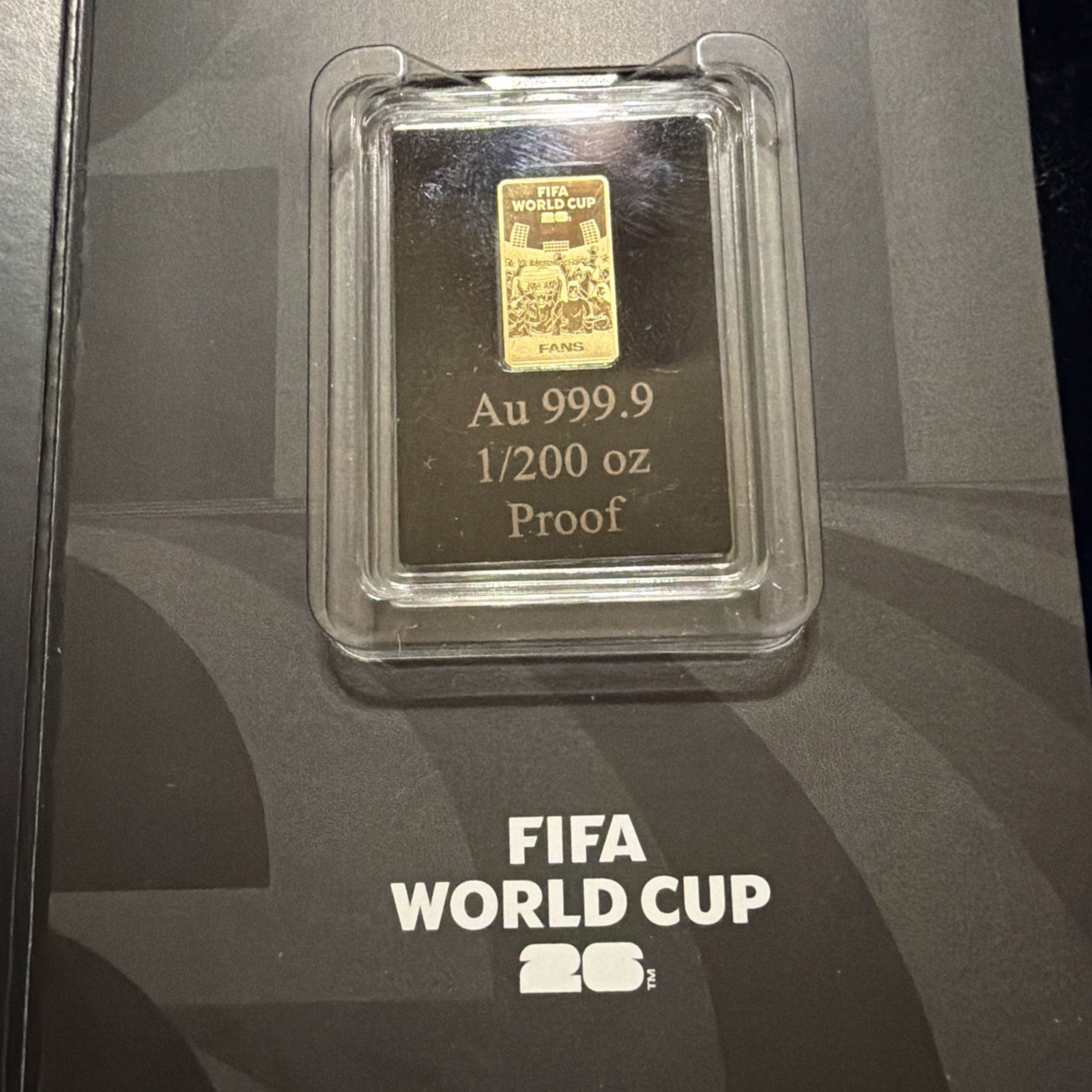 2 X’s FIFI World Cup 2026 Certified 999.9 Fine 1/200 Oz Gold Bar “LIMITED”