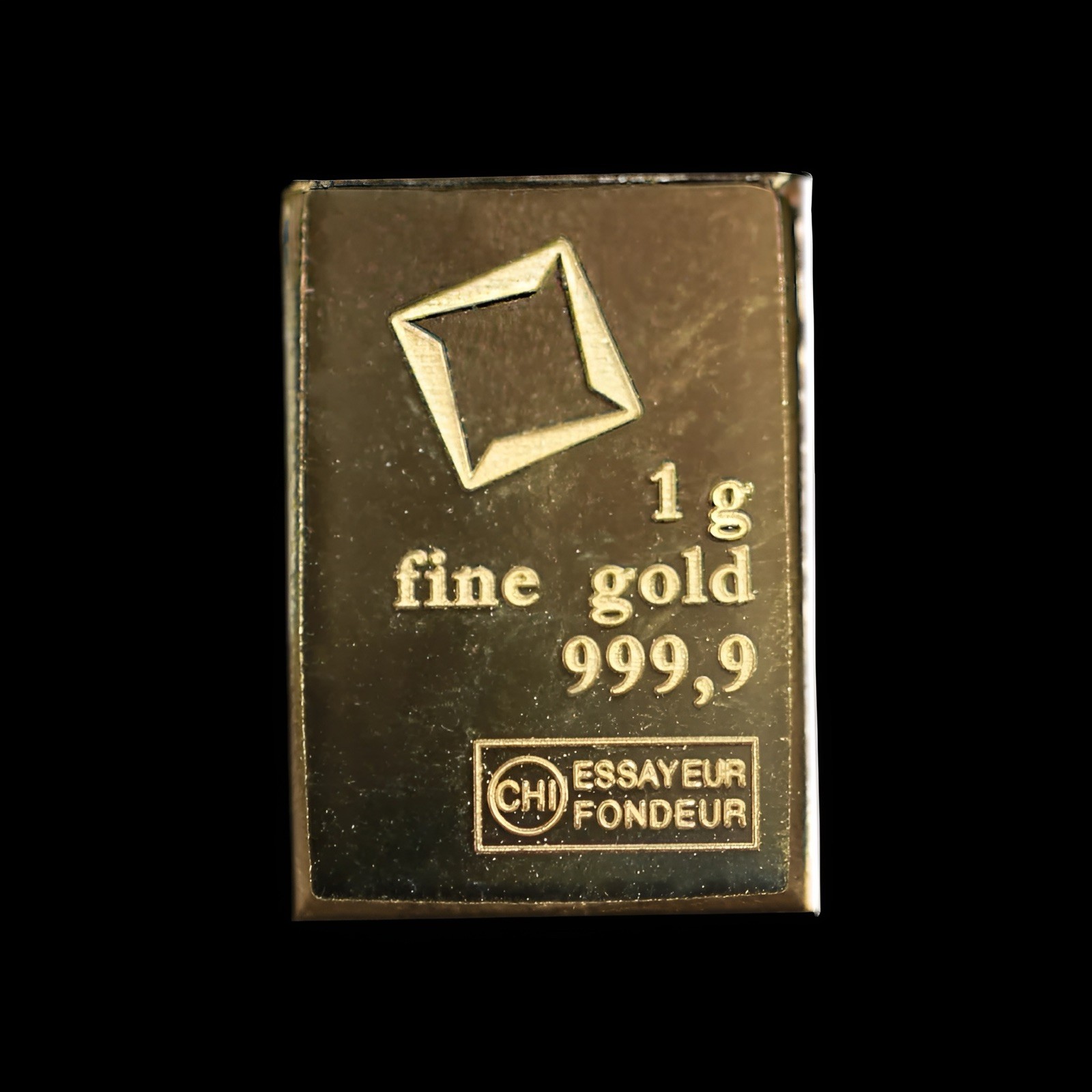 1 Gram Gold CombiBar Valcambi Suisse .9999 Fine Gold Bar (From 25×1 Combibar)