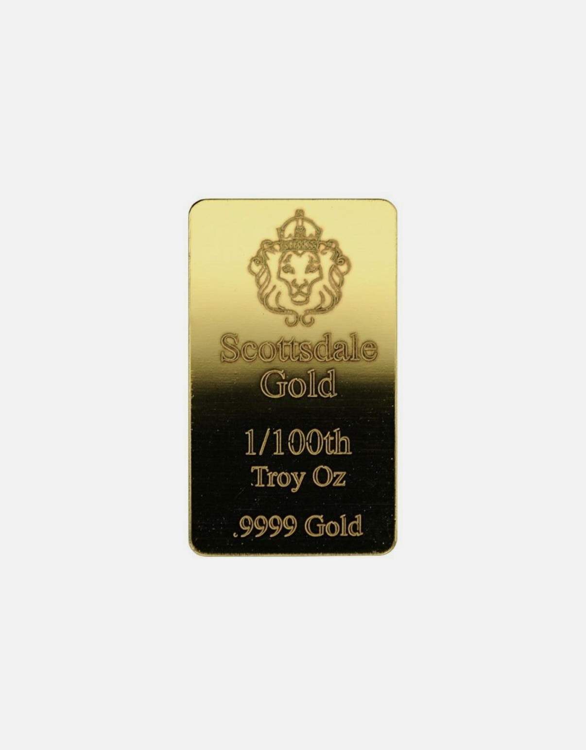 1/100 oz .9999 Gold Bar by Scottsdale Mint – Fractional Gold Bullion #A504