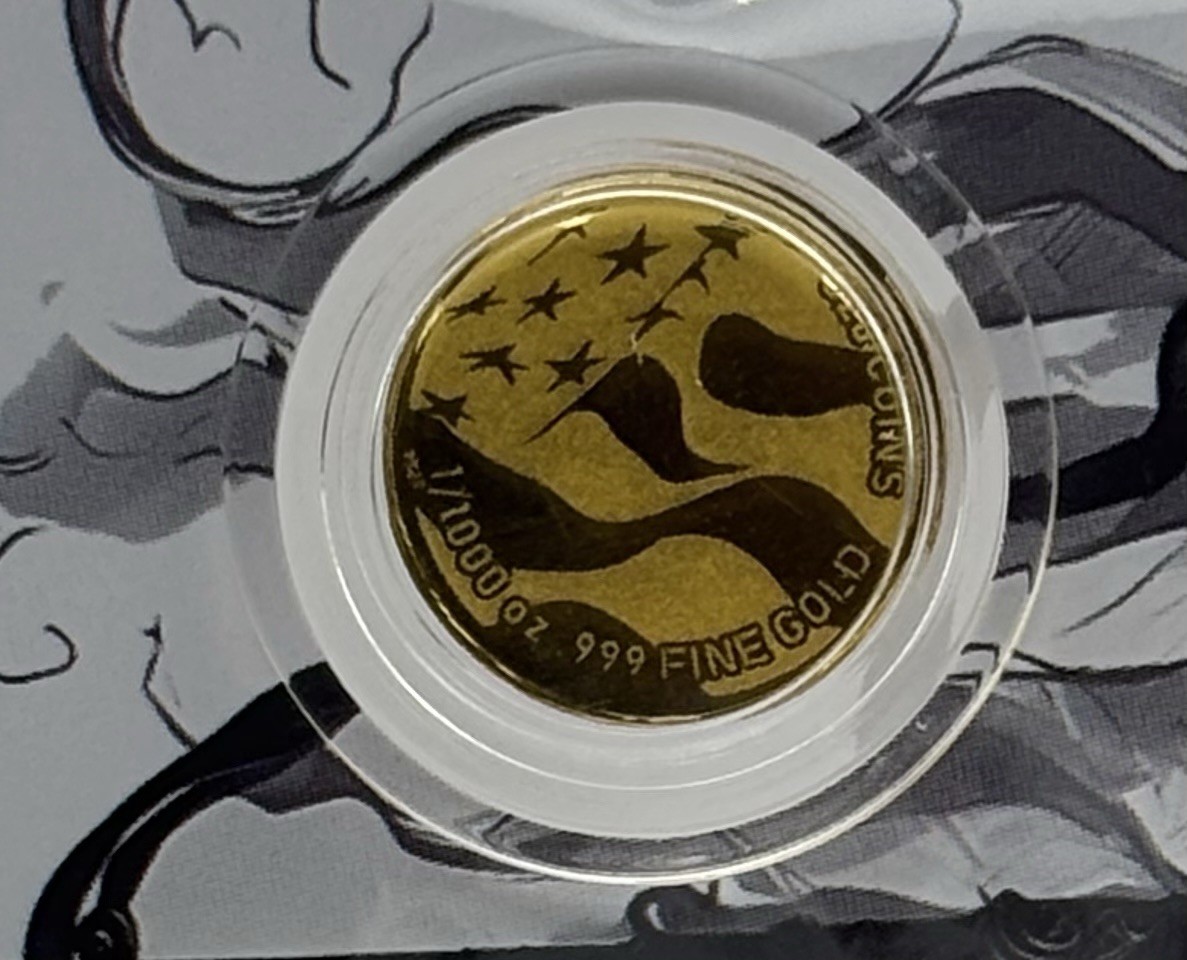 2nd Amendment 1/1000 oz .999 Fine Gold Round in Card – Serialized