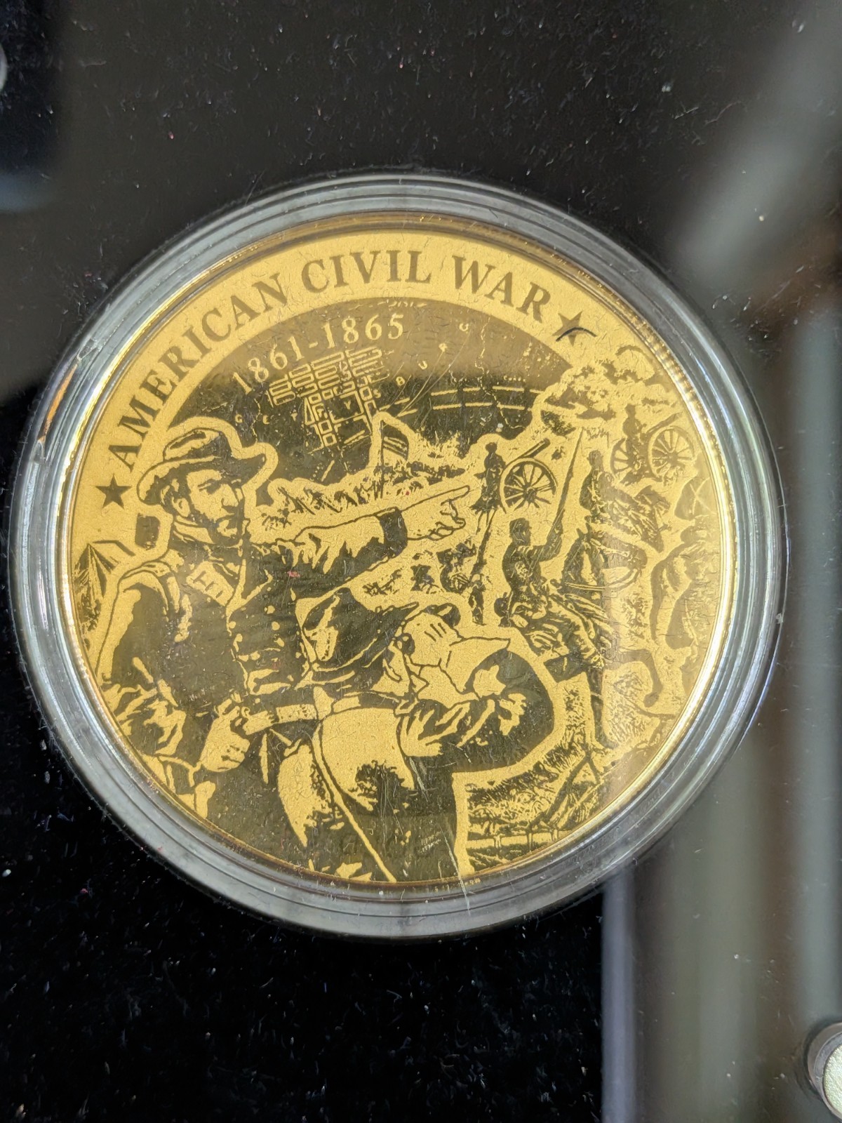 2024 American Mint 99.9% Gold American Civil War Military History 1/200oz AGW