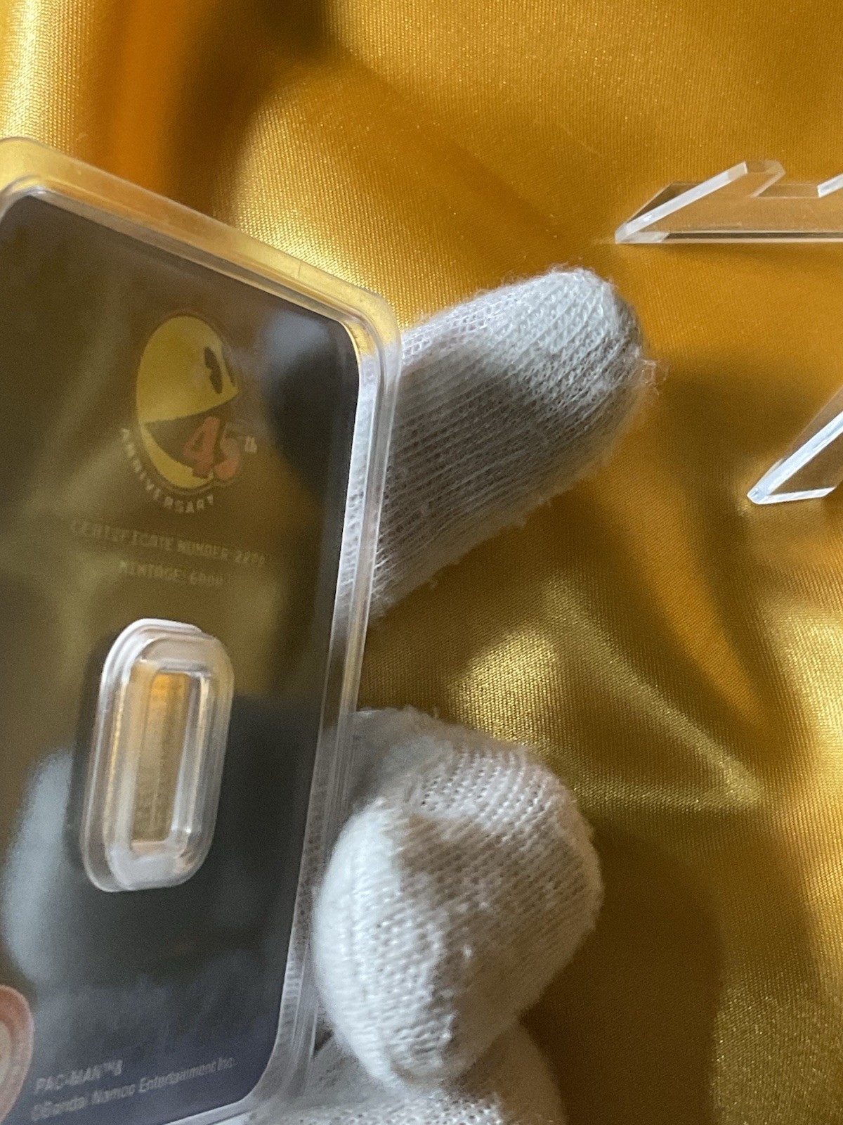 2025 PACMAN 45th ANNIVERSARY 1gr .9999 GOLD BAR IN TEP #2270 limited mintage