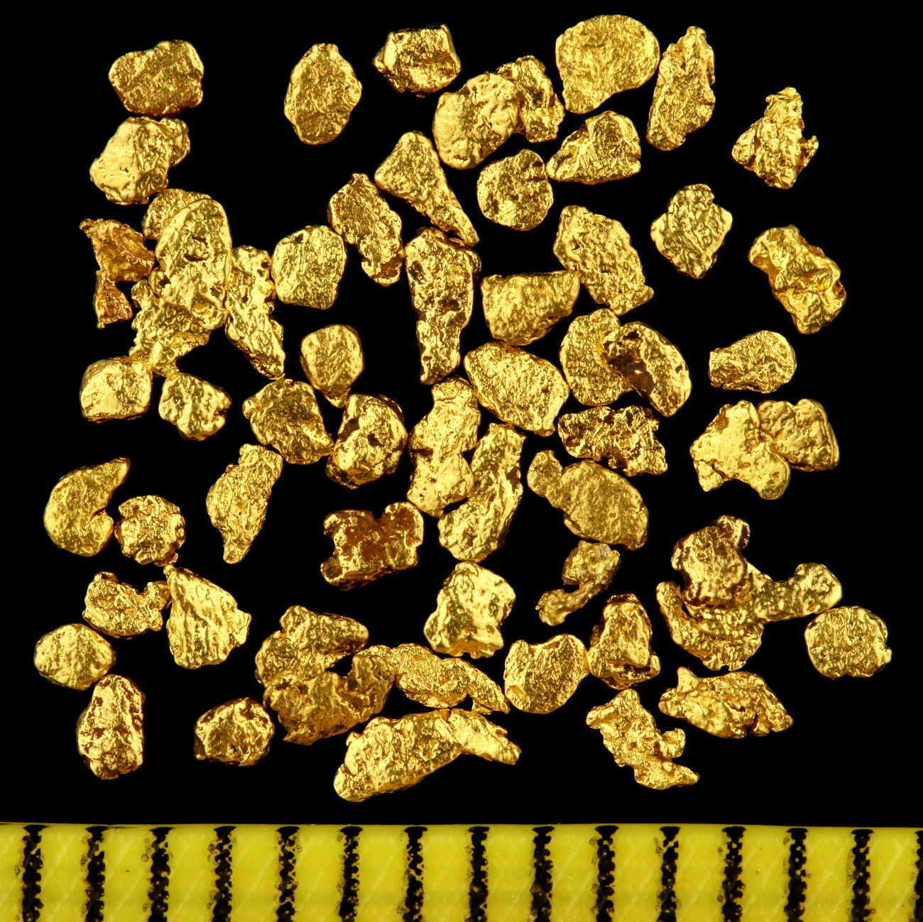 50 Real Gold Nuggets Alaska 1-2mm 20-23 Carat Bullion Coin Jewelry Gift