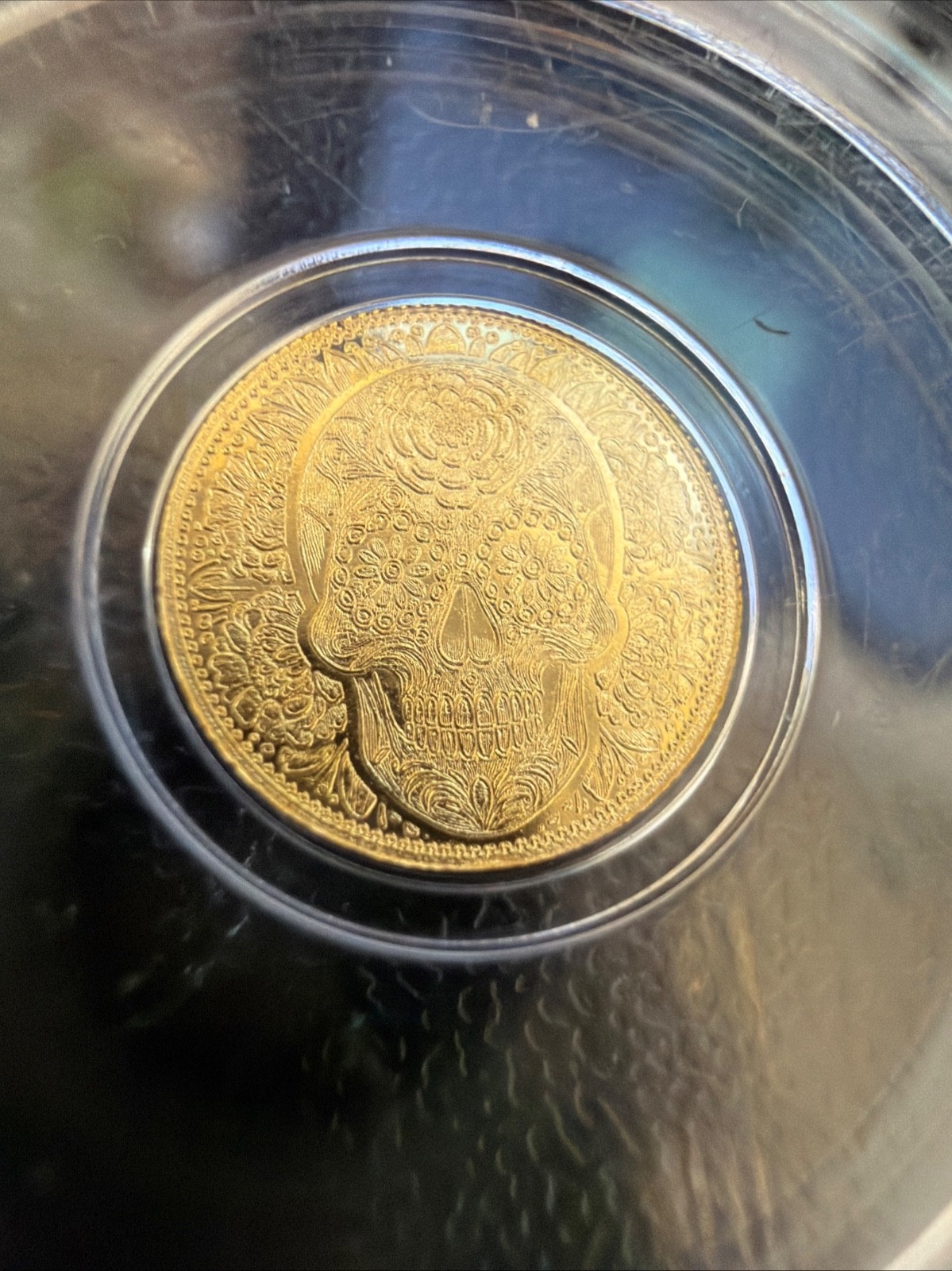 1/200 oz.9999 Fine Gold Round •Día de los Muertos Design •Fractional Collectible