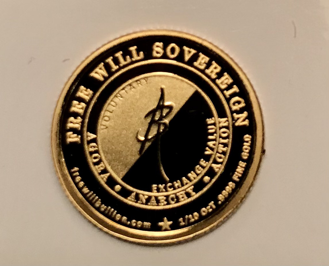 The Super Ultra Rare Free Will Sovereign Bullion 1/10 oz .9999 Gold 53 Minted!