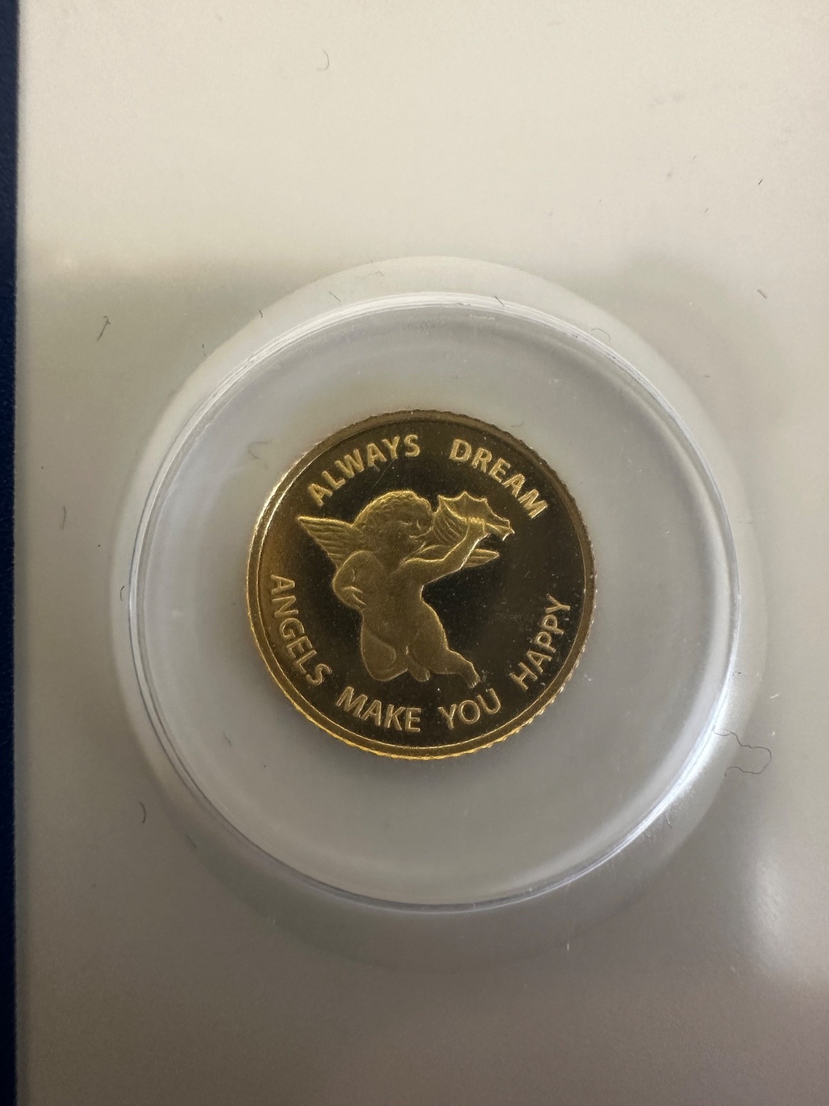 PAMP Suisse 1.244 Gram Angel Gold Coin 999.9 Fine Gold Rare Item Goldbarren