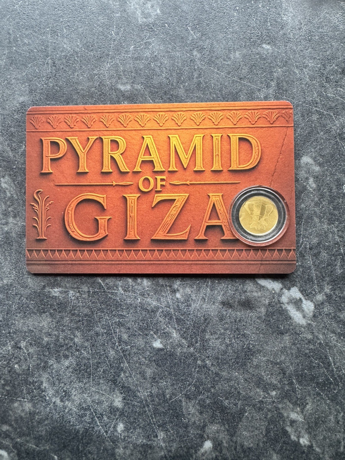 2025 Niue Pyramid of Giza 1/1000 oz .9999 Gold Coin in Card bullion.