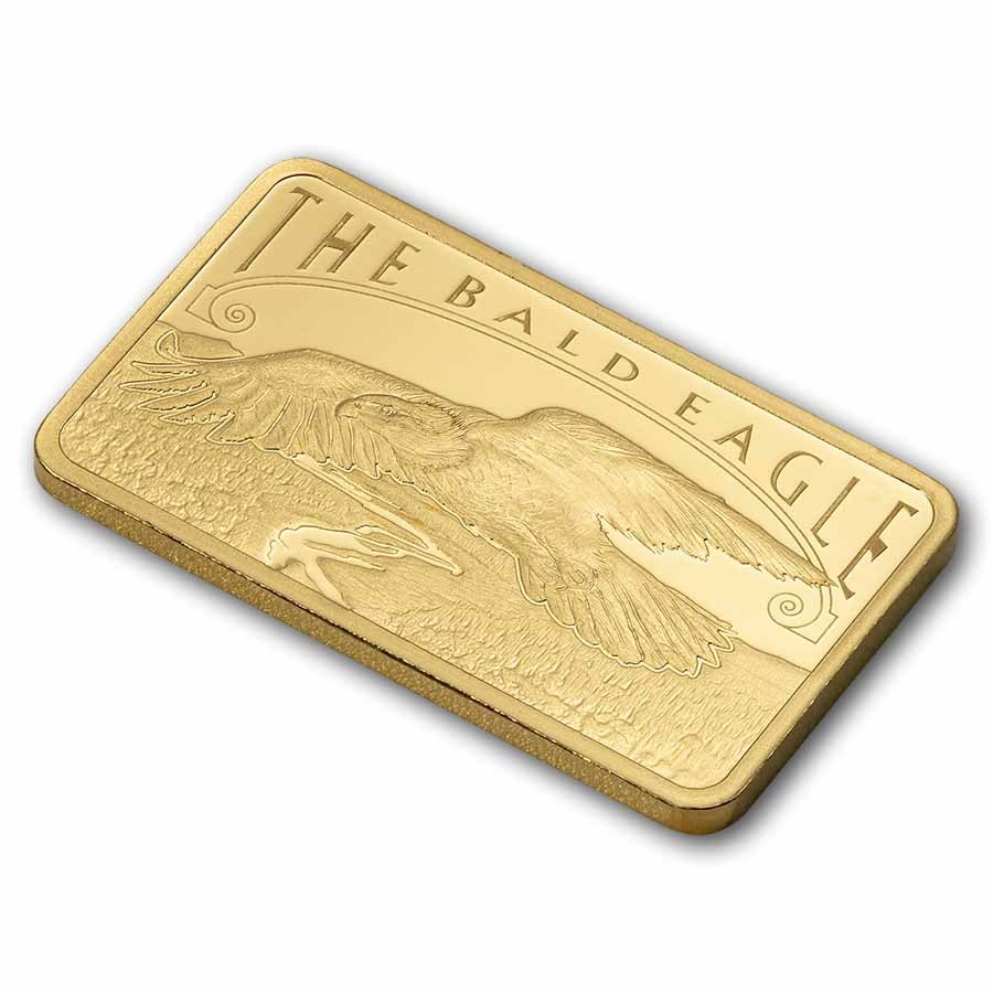 5 gram Gold Bar – PAMP America the Free: Bald Eagle (Assay)