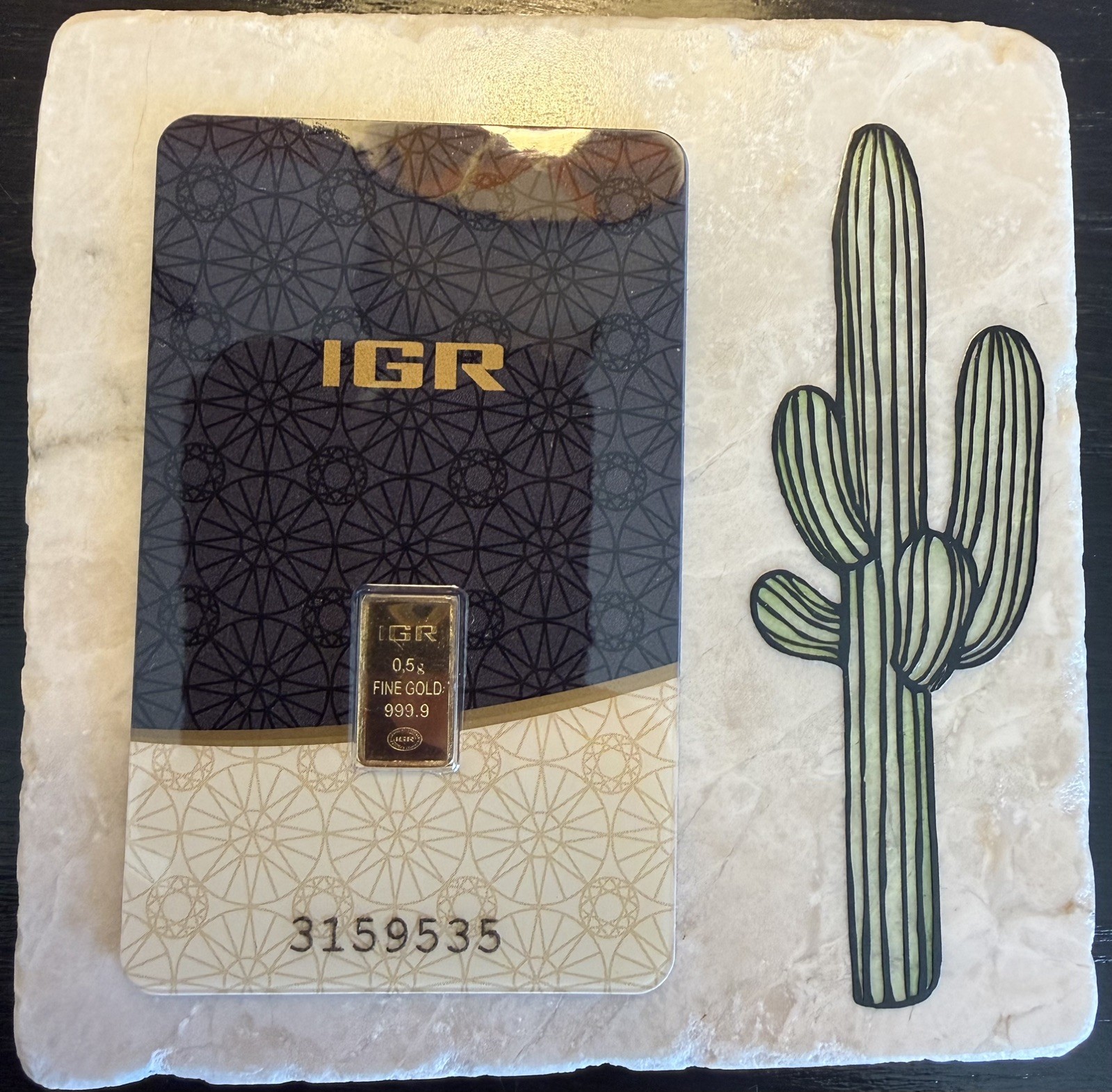 💛 4 GRAMS GOLD LOT: 8 x IGR 0.5g 999.9 Fine Gold Bars in Assay Certificate 💛