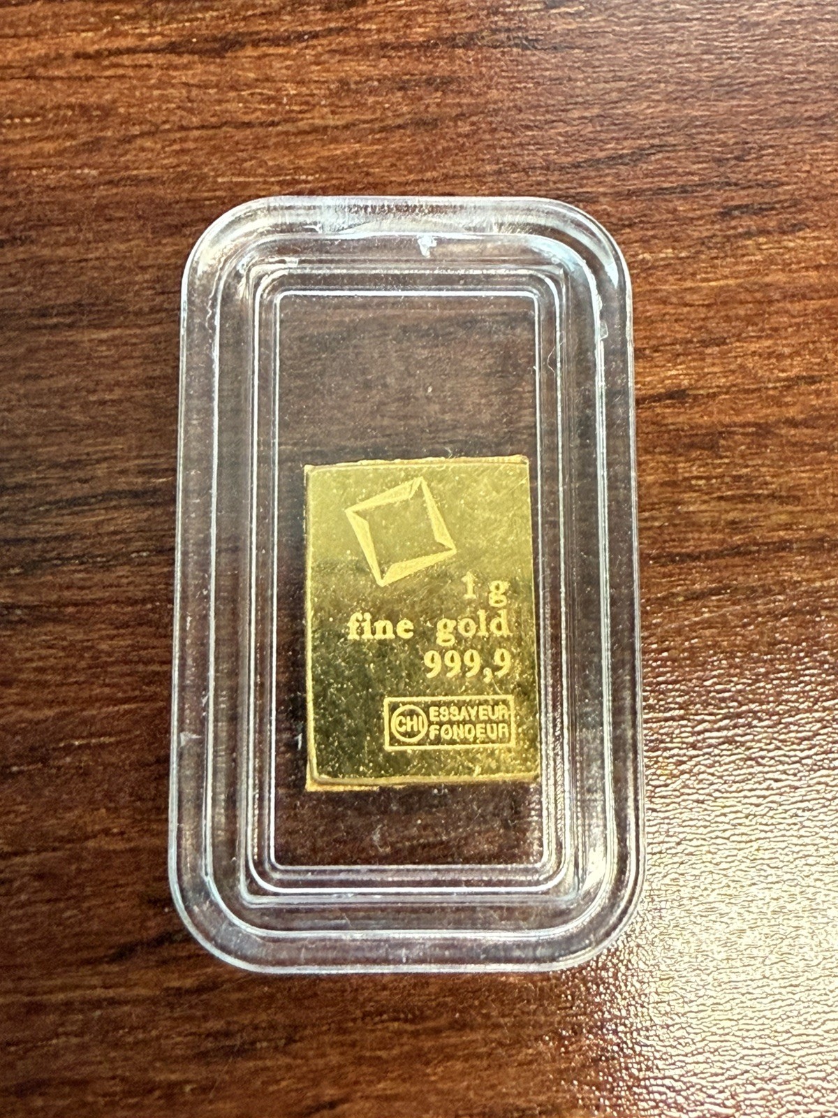 1 Gram Gold CombiBar Valcambi Suisse .9999 Fine Gold Bar (From 25×1 Combibar)