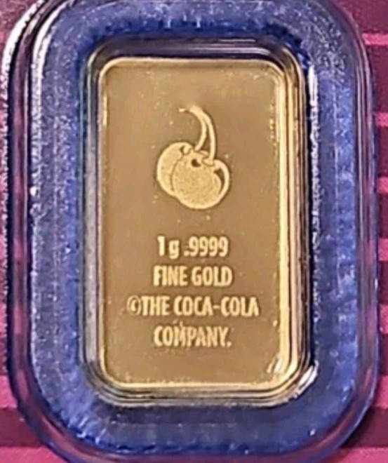 CHERRY COKE 1 Gram Gold .9999 FINE Gold! PAMP Suisse COA – 5,000 Minted!🍒