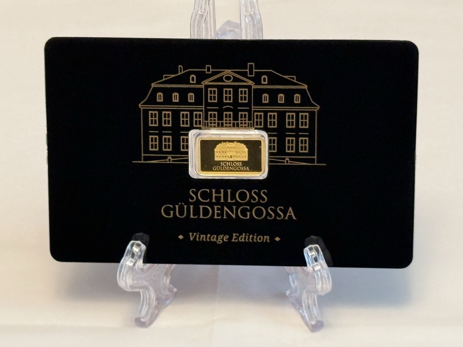 Geiger Edelmetalle Schloss Güldengossa Vintage Edition 0.5g Gold Bar 999.9