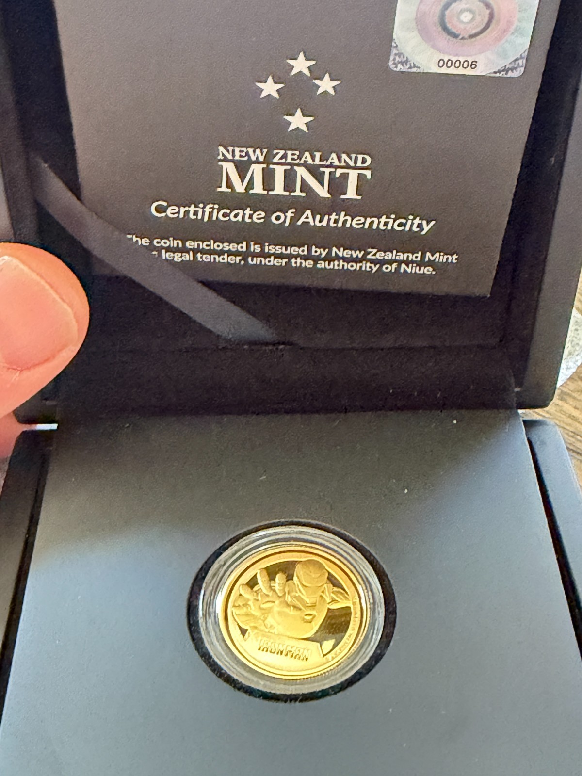 Marvel Iron Man 1/4oz Gold Coin Limited Edition