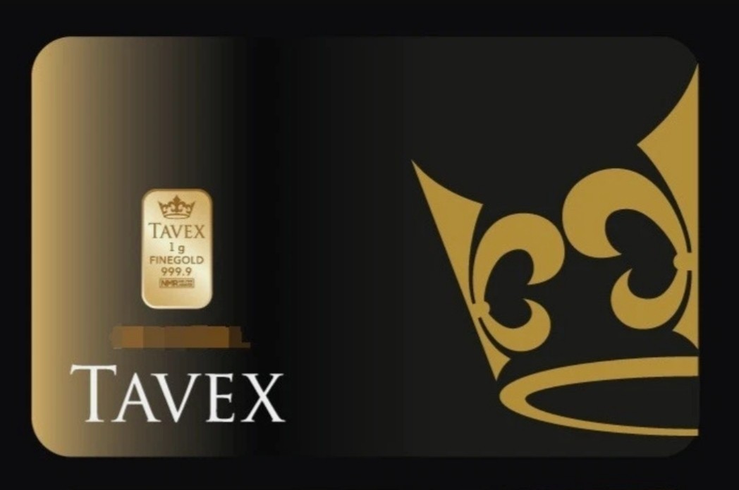 24ct Gold 1g TAVEX Bar in COA with Hologram
