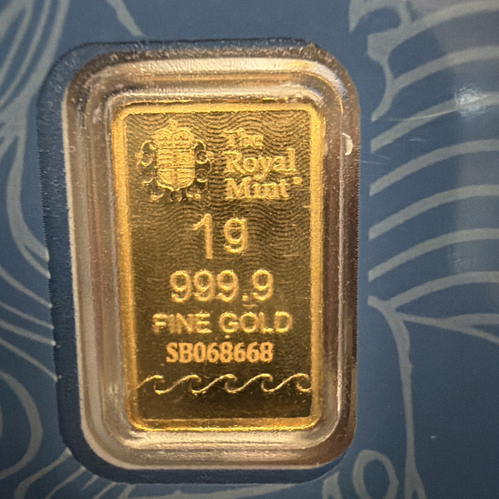 Rare 1 Gram Gold Bar The Royal Mint Britannia .9999 Fine Gold Certified Sealed