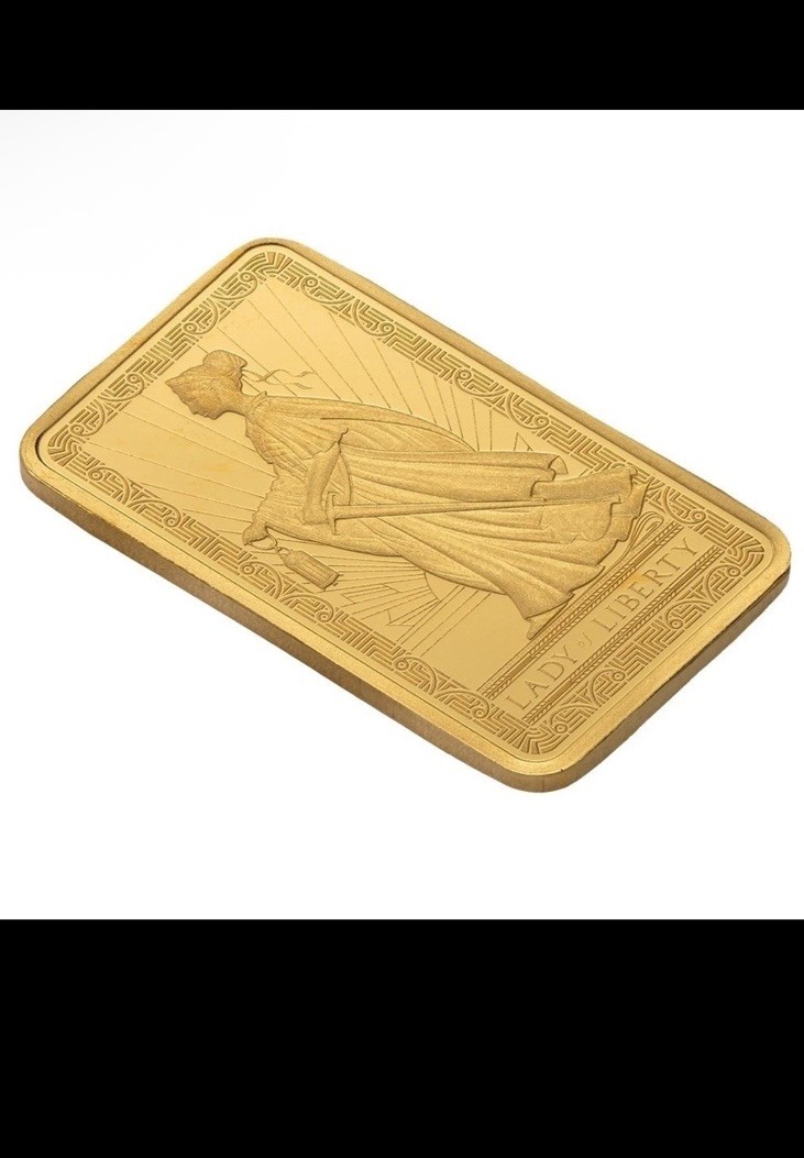 2.5 gram Gold Bar – PAMP Suisse Lady of Liberty (In Assay)