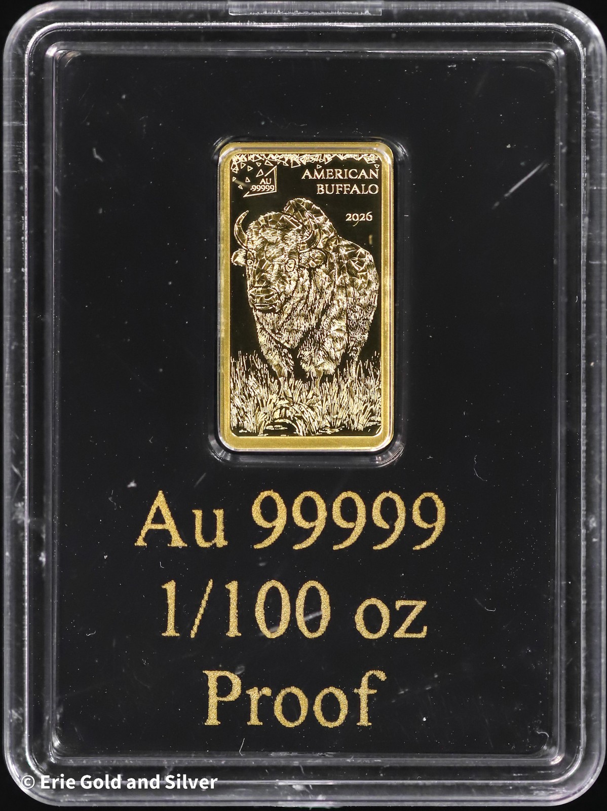 Solomon Islands Buffalo Proof 1/100th oz Gold Bar