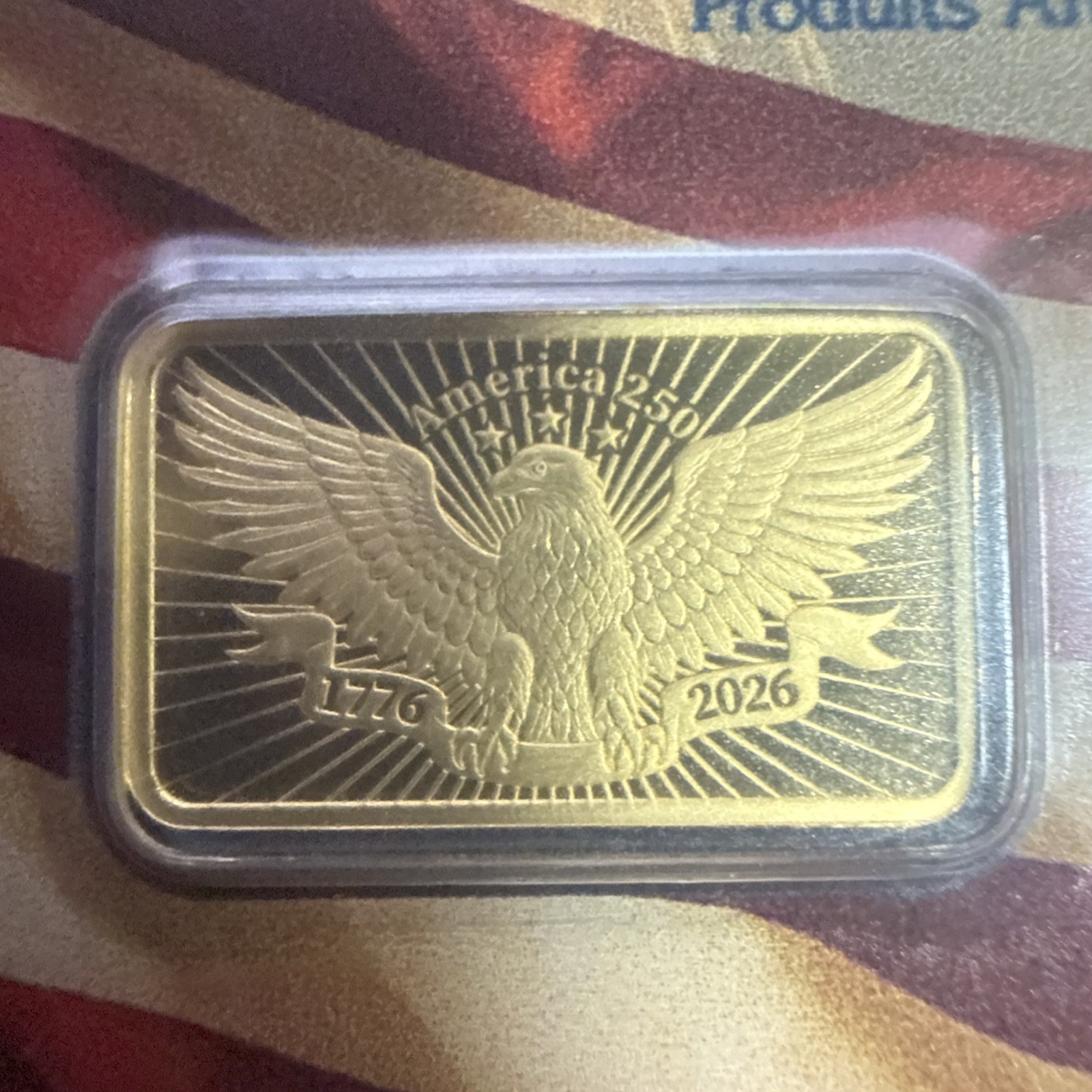 🇺🇸 2.5 gram Gold Bar – PAMP 250th Anniversary of the USA