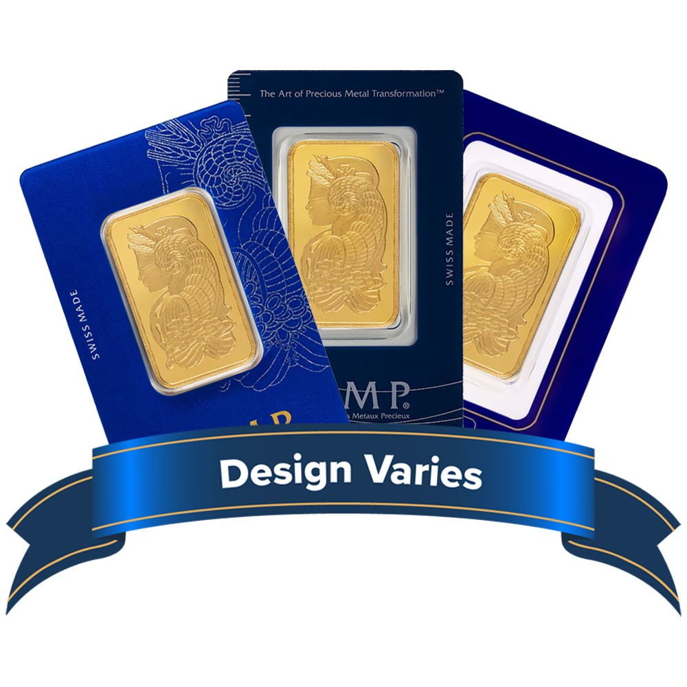 1 Troy oz Pamp Suisse Gold Bar .9999 Fine Fortuna Veriscan