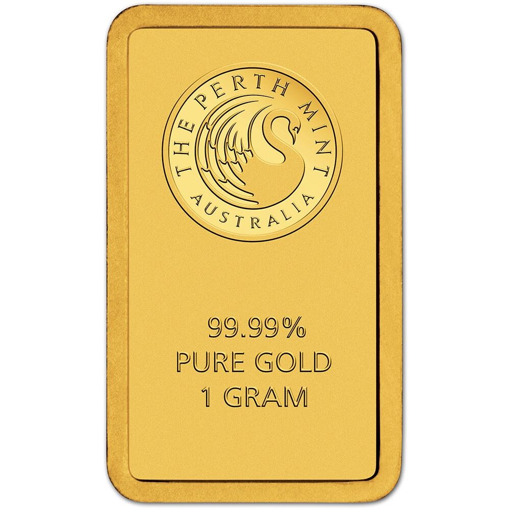 1 gram Gold Bar – Perth Mint – 99.99 Fine in Assay