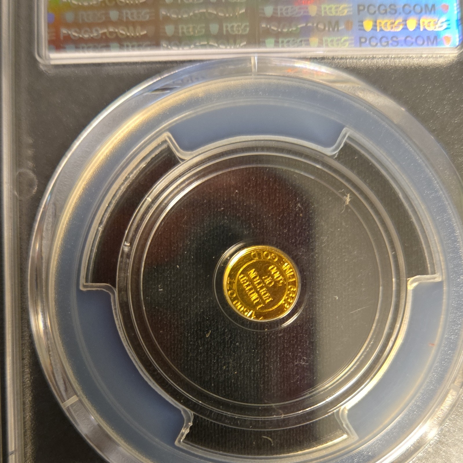 PCGS MS69 Cowboy Gold Round 1/500 oz No Date .999 Fine Gold