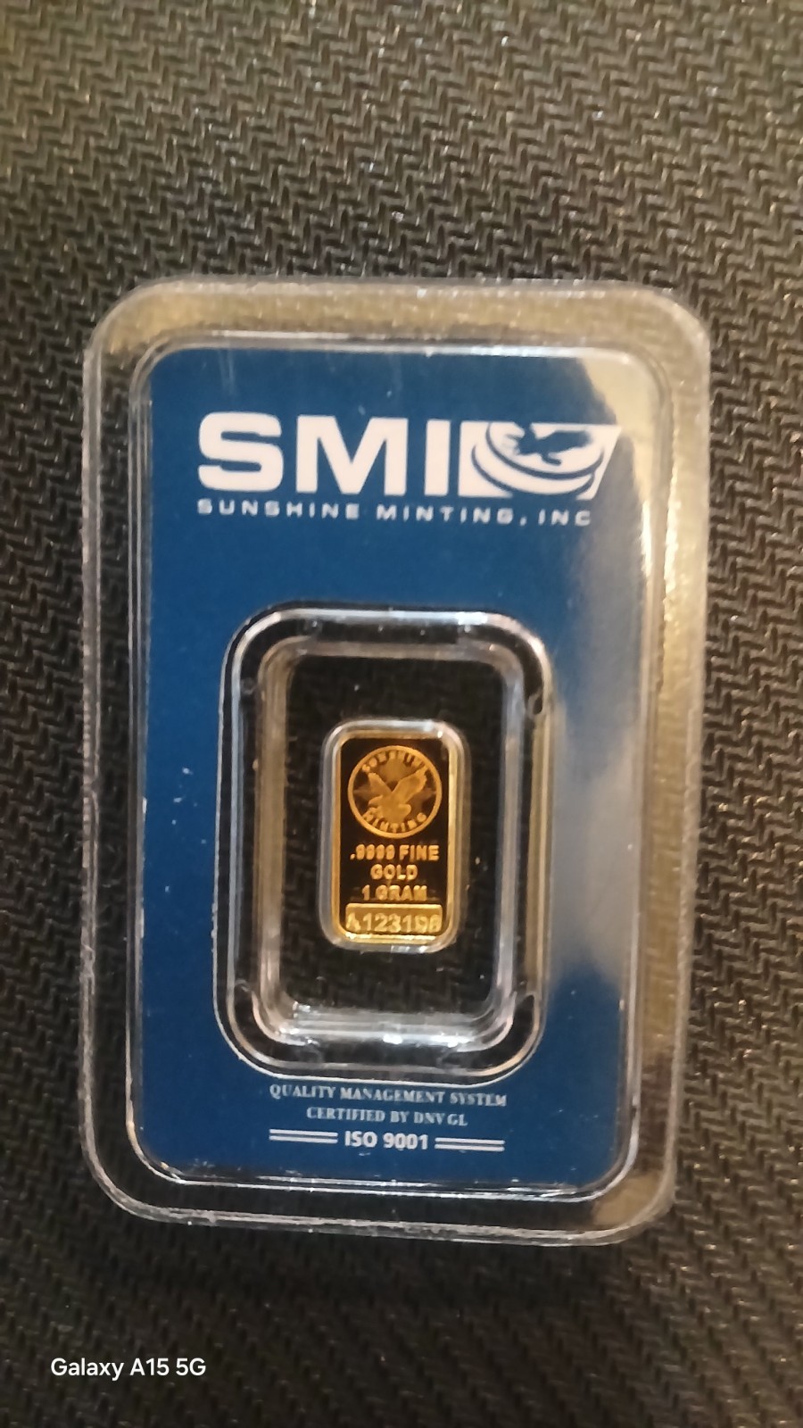 1 gram Gold Bar – Sunshine Minting – .9999 Fine in Sealed Assay