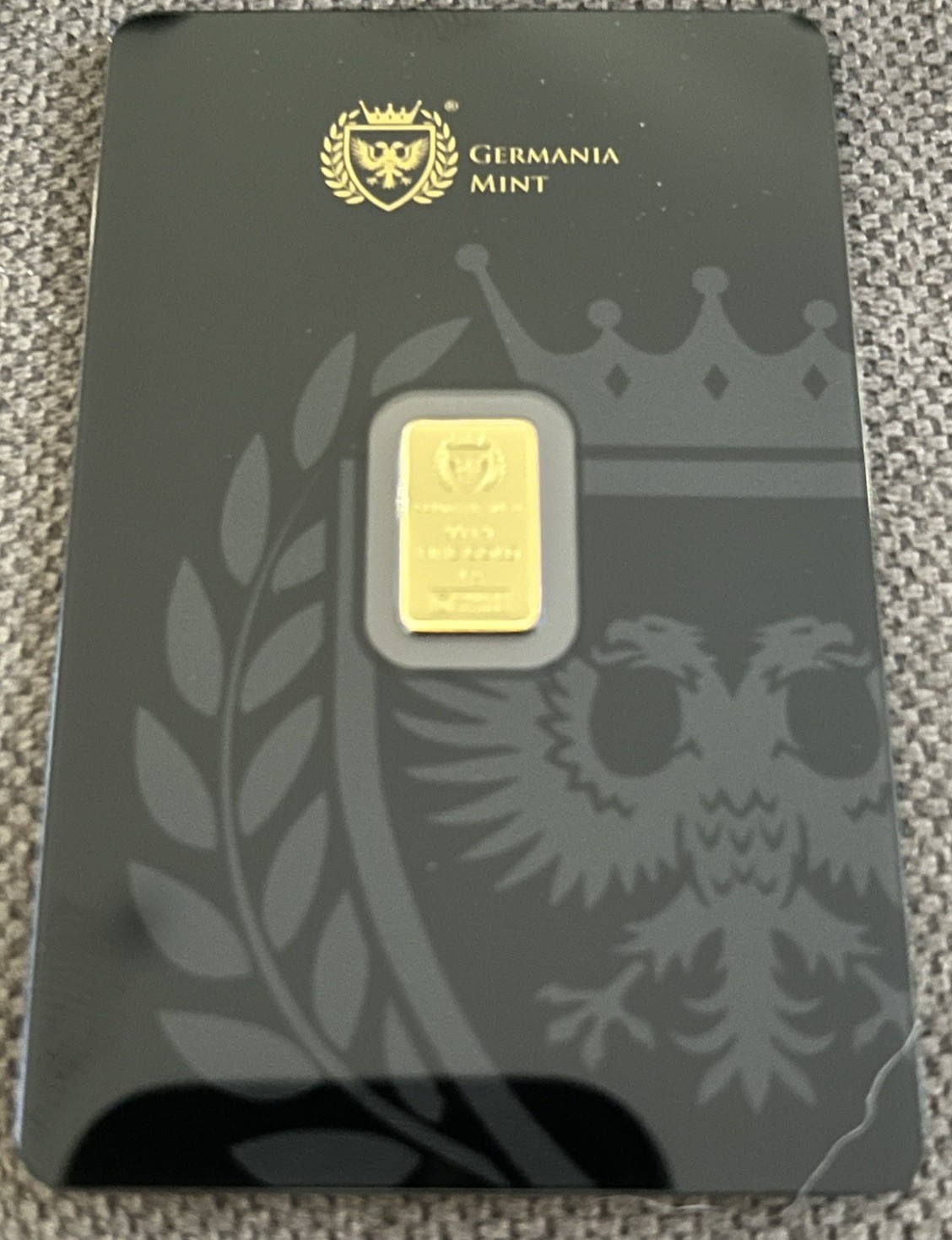 2026 1g .9999 Fine Gold Bar By Germania Mint – Double Bagged! Certified – Mint!